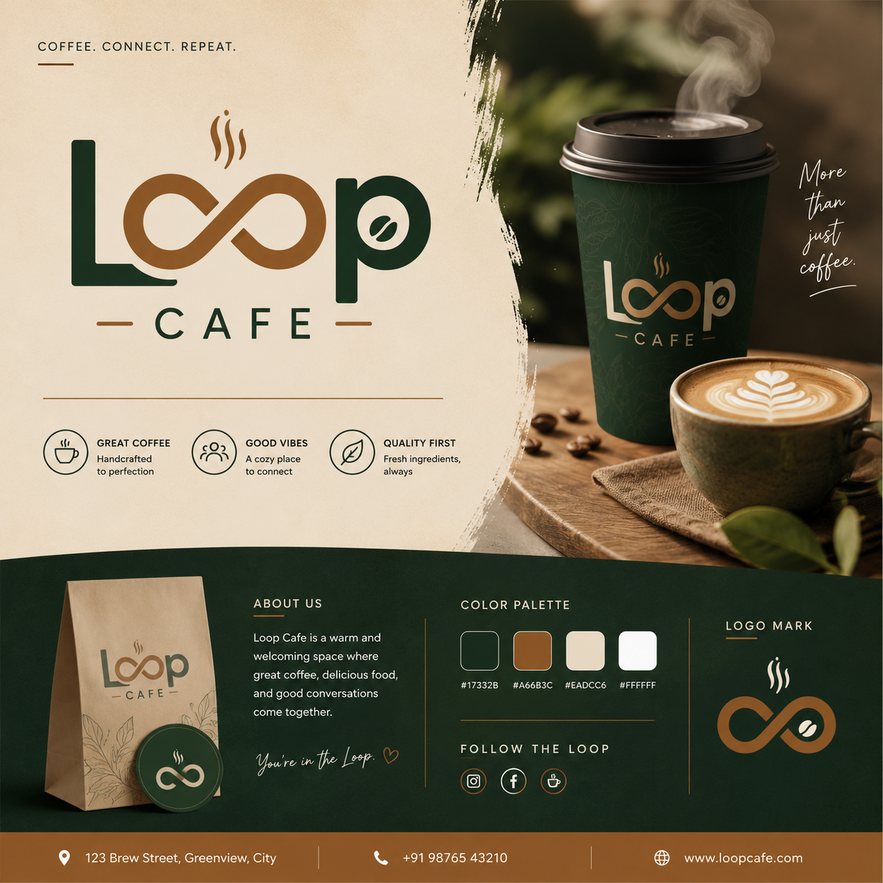 Brand Identity — Loop Cafe